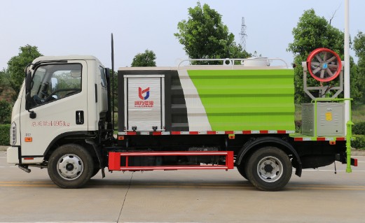 藍牌灑水車價格報價_國六福田時代領(lǐng)航H2藍牌抑塵車廠家價格-程力抑塵車3